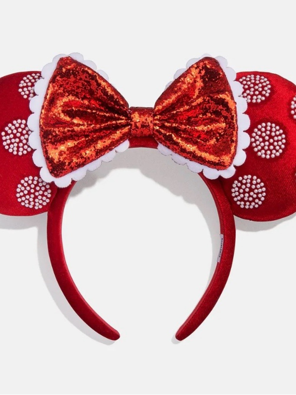 BaubleBar x Disney Minnie Mouse Red & Pearl Ears Headband